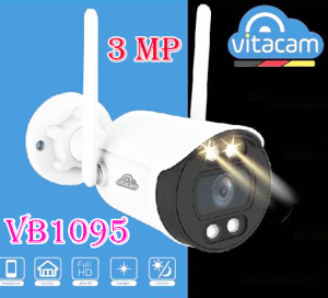 Camera IP WiFi Vitacam VB1095 3MPX Chip HISILICON - Quan Sát Màu Ngày Đêm