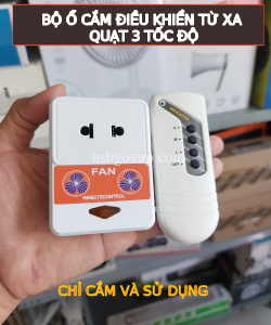 Bộ Điều Khiển Quạt 3 Tốc Độ Từ Xa Mobilcon - Kèm Pin Mẫu Mới