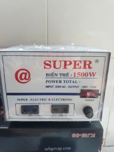 Biến Thế SUPER 15A Chuyển Điện 220V Ra 110V - 100V - 1500W