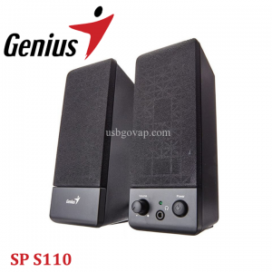 Loa Vi Tính 2.0 Genius SP S110 - Tích Hợp Cổng Tai Nghe 3.5M