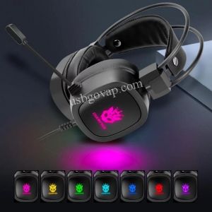 Tai Nghe Chụp Tai Có Mic Sanny S100 - Headphone Máy Tính Đèn Nền RGB Gaming Âm Thanh Nổi 4D