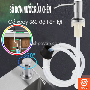 Bộ Vòi Bơm Nước Rửa Chén Inox 304 Dây Dài 120cm