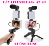 tay-cam-dien-thoai-chong-rung-kem-mic-thu-am-den-led-quay-vlog-shot-kit-video-chup-hinh-livestream - ảnh nhỏ  1