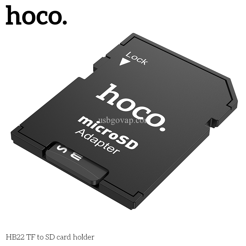 Adapter Thẻ Nhớ Hoco HB22 - Áo Thẻ Nhớ Chuyển Đổi Thẻ Micro SD Sang Thẻ SD