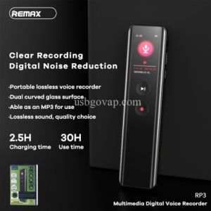 Máy Ghi Âm Thu Âm Chuẫn HD Audio Remax RP3 Nhỏ Gọn Bộ Nhớ 16GB