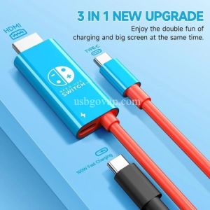 Cáp Chuyển Type C Sang HDMI 4K Cho TV Nintendo Switch OLED