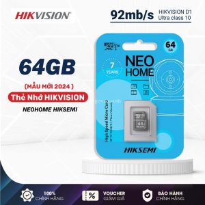 Thẻ Nhớ MicroSD 64GB HIKSEMI Class10 V30 - Chính hãng