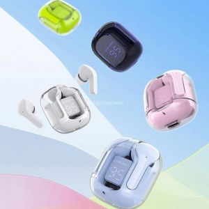 Tai Nghe Không Dây Bluetooth V5.3 Chạm Cảm Ứng Vỏ Trong Suốt HIFI Chống Ồn