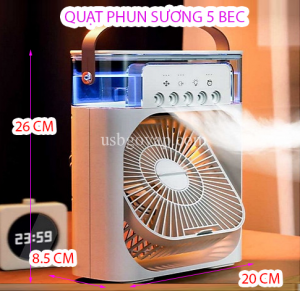 Quạt Phun Sương Để Bàn DP 5 Bec Phun Sương 