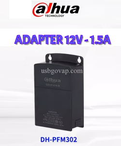 Nguồn Adapter Dahua PFM303 12V - 1.5A Ngoài Trời Cho Camera, Thiết Bị Điện Tử