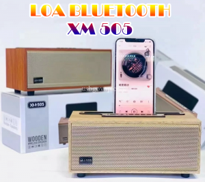 Loa Bluetooth XM-505 Âm Thanh Stereo (Loa Vỏ Gỗ)