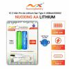 pin-sac-2a-aa-nuoxing-1-5v-3200mah-sac-truc-tiep-cong-type-c-len-toi-1200-lan - ảnh nhỏ  1