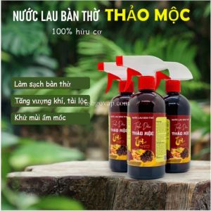 Nước Tinh Dầu Thảo Mộc Lau Bàn Thờ 500ML