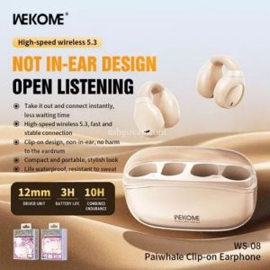 Tai Nghe Bluetooth Wekome WS-08 Kiểu Dáng Mới, Âm Thanh Sống Động