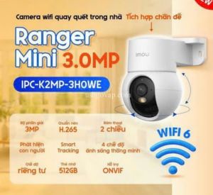 Camera WiFi RANGER MINI Trong Nhà 2K 3MP IMOU IPC-K2MP-3H0WE - Tích Hợp Chân Đế