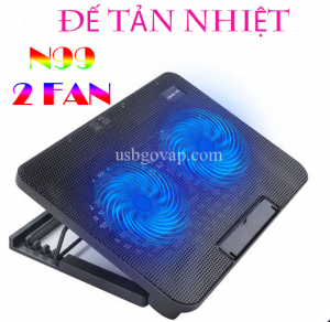 Đế Tản Nhiệt Latop N99 2 FAN Có Đế Nâng