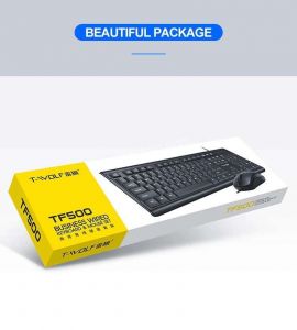 COMBO CHUỘT VÀ BÀN PHÍM T-WOLF TF-500 USB FULL BOX