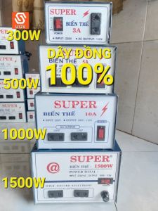 (100% Dây Đồng) Biến Thế 220V Sang 110V - 100V SUPER 300W/500W/1000W/1500W/2000W