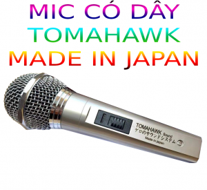 Micro Có Dây Tomahawk Japan Micro Cho Karaoke, Loa Kéo