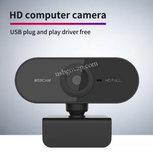 Webcam Máy Tính, Webcam Full HD 1080P - Hỗ Trợ Học Trực Tuyến Màn Hình Tích Hợp MIcro