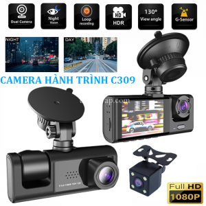(3 Cam) Camera Hành Trình Ô Tô C309 1080P